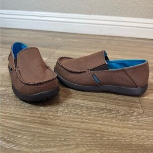 Crocs Kids Brown Slip-On Shoes J 1
